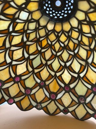 Abat-jour  Tiffany Donna Base Metallo