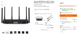 Mercusys BE9300 Router Wi-Fi 7 Tri-Band