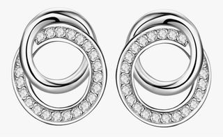 Pendientes Aro Plata Circonitas
