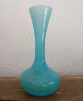 Jarrón Opalina Azul Teal