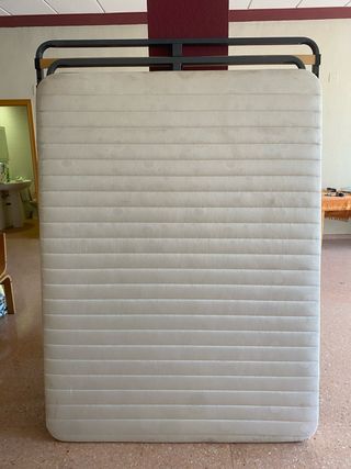 Somier Beige Metal sin patas