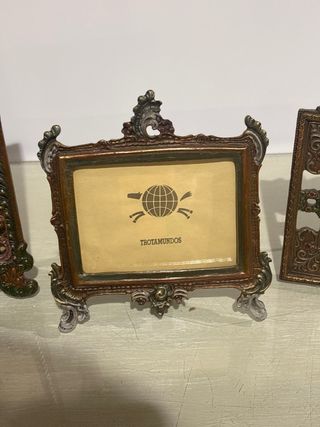 Juego de 3 portafotos decorativos