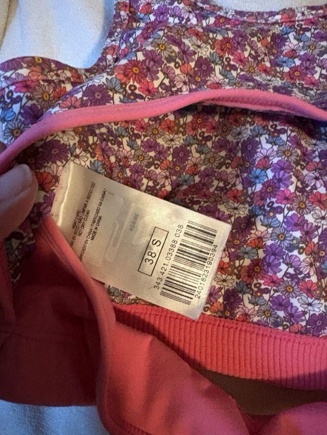 Sujetador deportivo Boomerang flores talla 38