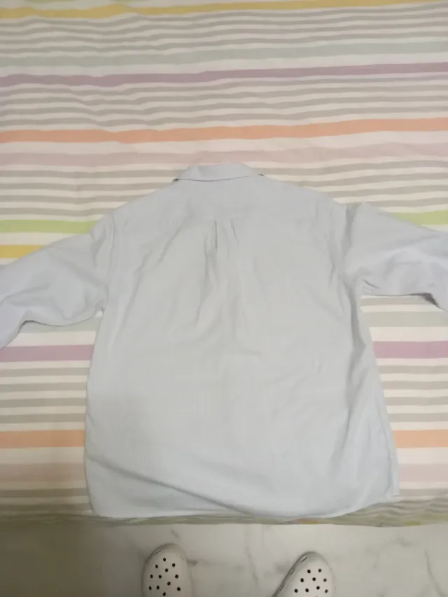 Camisa Álvaro Moreno Celeste Rayas Talla 13-14