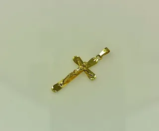 Colgante Cruz Cristo Oro 18k