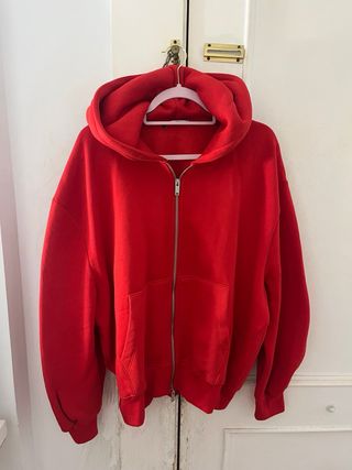 Sudadera Zara Oversized Roja