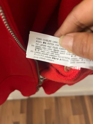 Sudadera Zara Oversized Roja