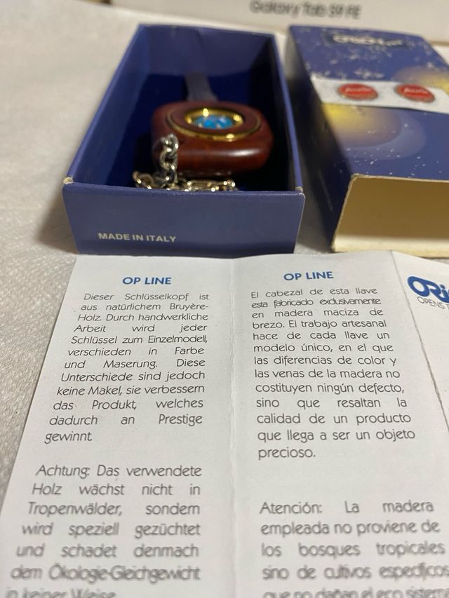 Dos Llave Volkswagen y Seat madera y metal