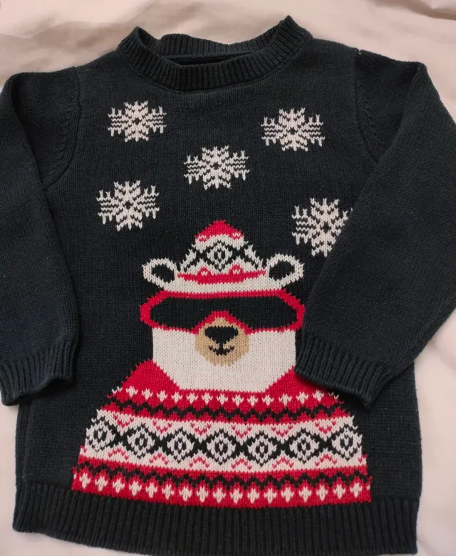 Jersey navideño infantil oso polar