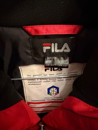 Tuta da sci FILA bambina magenta e panna