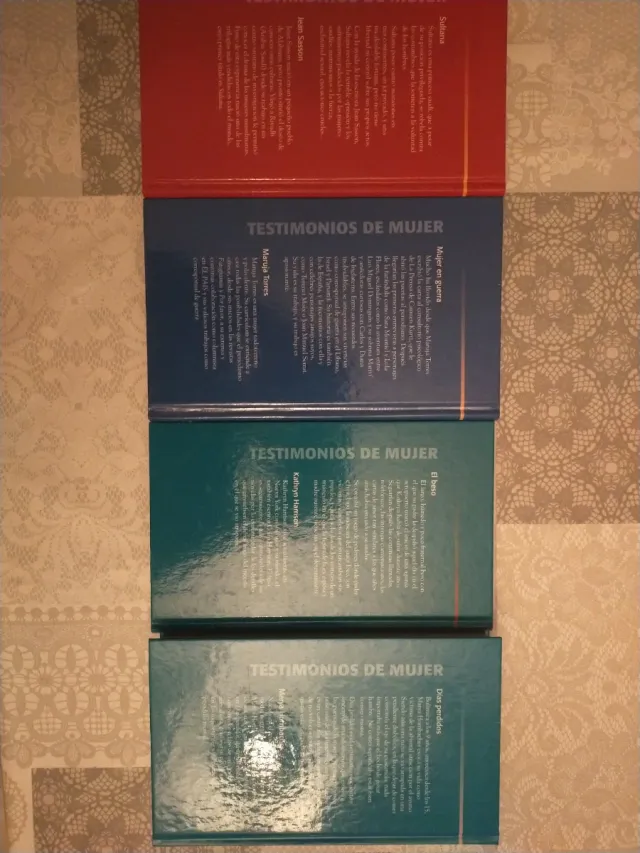 Lote libros Testimonios de mujer