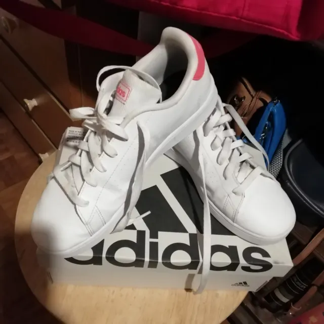 Deportivas Adidas Mujer Blancas y Rosas