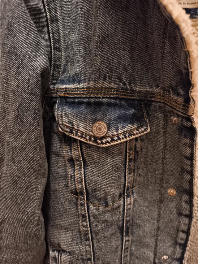 Cazadora vaquera Pull&Bear borreguillo M