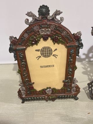 Juego 4 portafotos decorativos