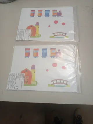 Imanes infantiles tren granja naturaleza