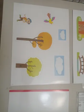 Imanes infantiles tren granja naturaleza