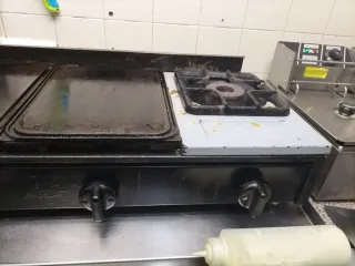 Plancha de gas profesional