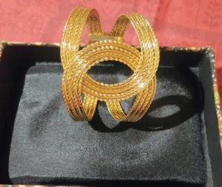 Novità! Grande Bracciale rigido ottone dorato