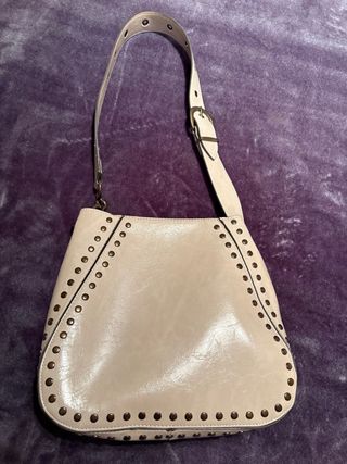 Bolso Parfois beige tachuelas