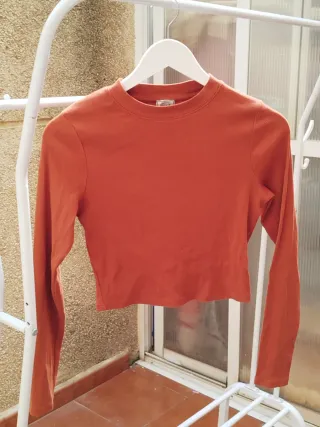Camiseta manga larga coral
