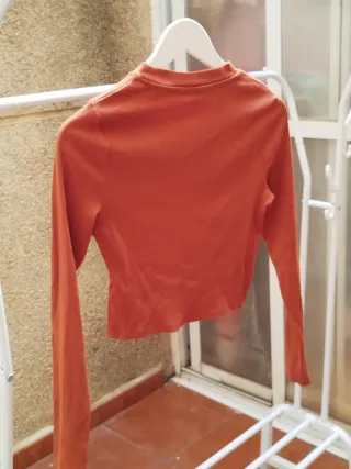Camiseta manga larga coral