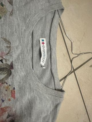 Maglia Even&Odd grigia stampa floreale