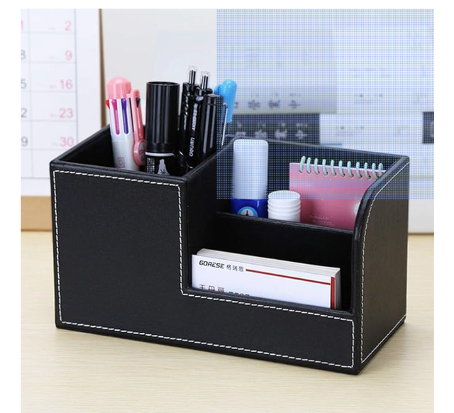 Organizador de escritorio negro