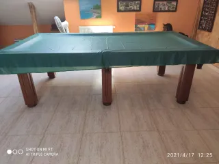 Mesa de billar convertible americano y carambolas