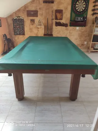 Mesa de billar convertible americano y carambolas