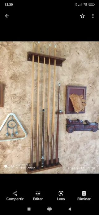 Mesa de billar convertible americano y carambolas