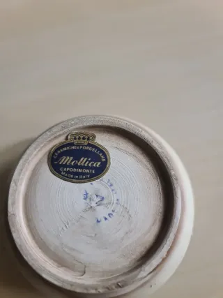 Joyero Mollica Capodimonte Porcelana Flores