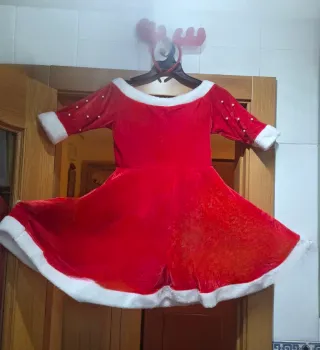 Navidad Mujer/Niña Talla Única Sexy vestido+tocado