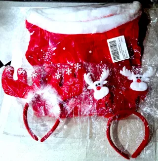 Navidad Mujer/Niña Talla Única Sexy vestido+tocado