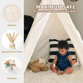 Tenda teepee per bambini per interni
