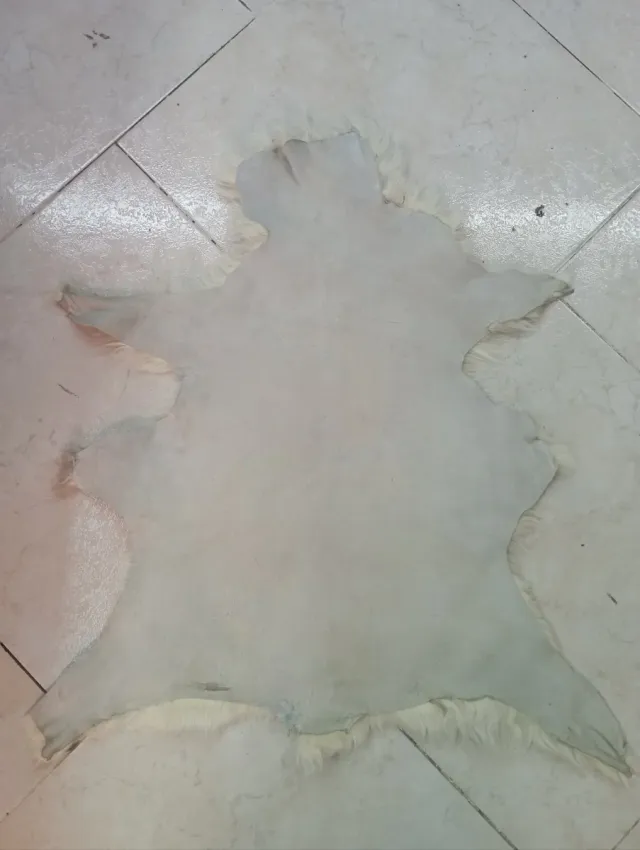 Tappeto vera pelle di pecora bianco