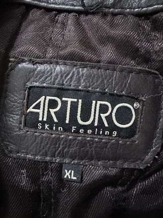 Chaqueta Aviador Piel Marrón con Cuello de lana