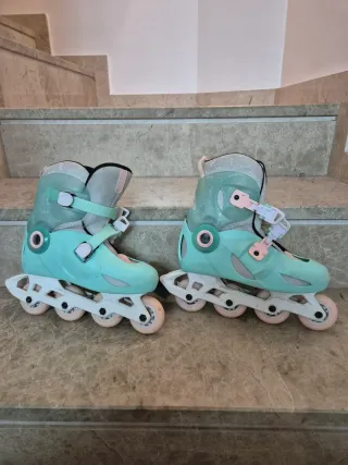 Patines en línea OXELO Play5 y protecciones