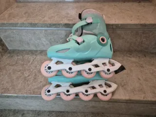 Patines en línea OXELO Play5 y protecciones