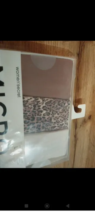 Pack 3 tangas Women'secret animal print Talla L