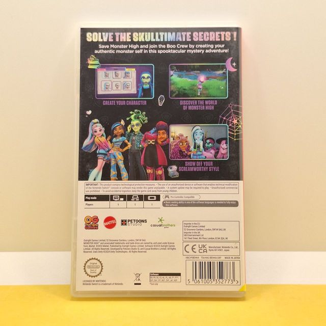 Monster High Skulltimate Secrets Nintendo Switch