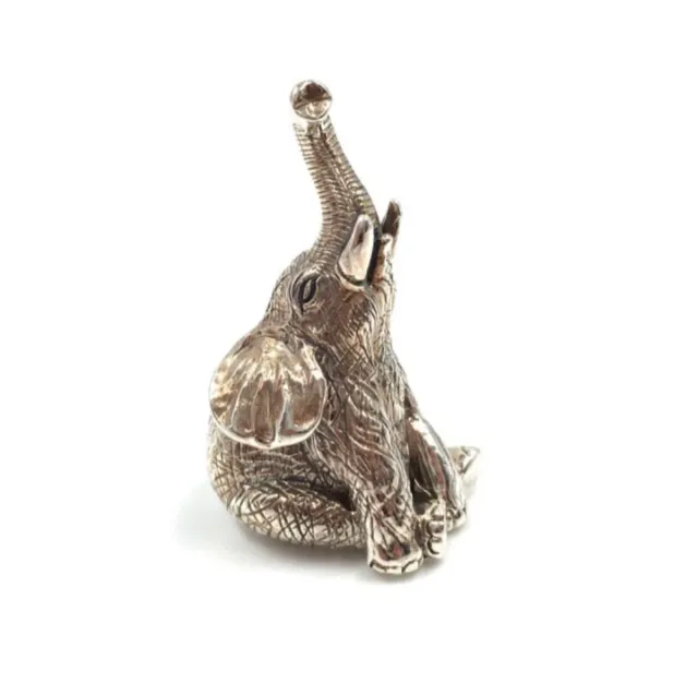 Figura Elefante Plata 925 Miniatura