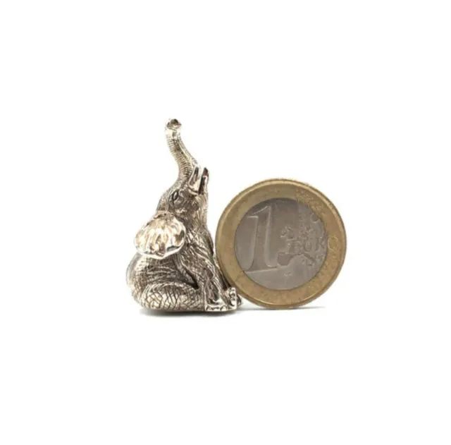 Figura Elefante Plata 925 Miniatura