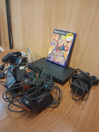 Playstation 2 Slim SCPH75004 Negra + Juego Buzz