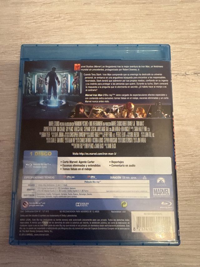 Blu-ray Iron Man 3
