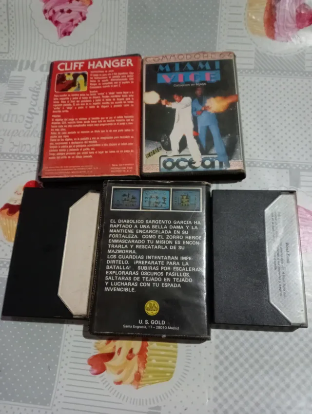Juegos Commodore 64: Cliff Hanger, Zorro, Miami Vi