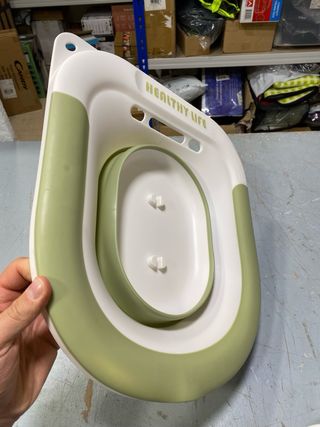 Bidé Portátil para Sanita - Verde/Branco