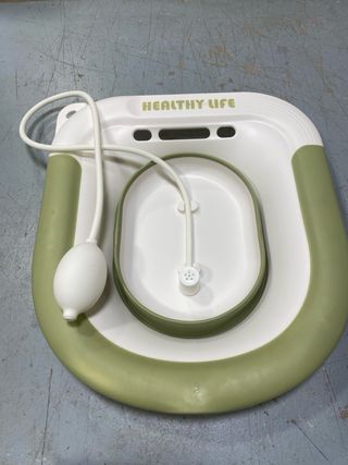 Bidé Portátil para Sanita - Verde/Branco