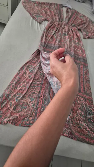 Vestido largo estampado