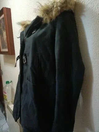 Chaqueta paño mujer capucha