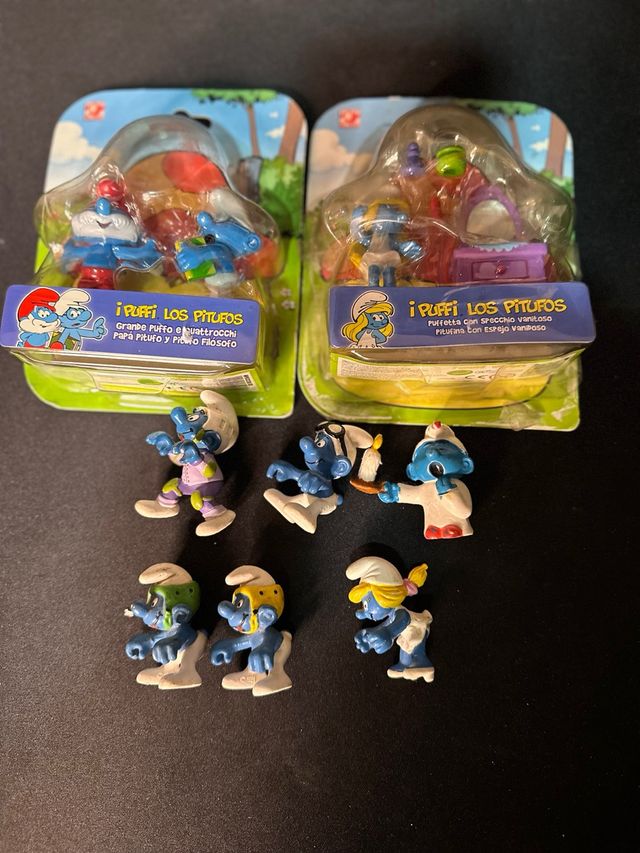 Lote de Pitufos: Papa Pitufo y Pitufina